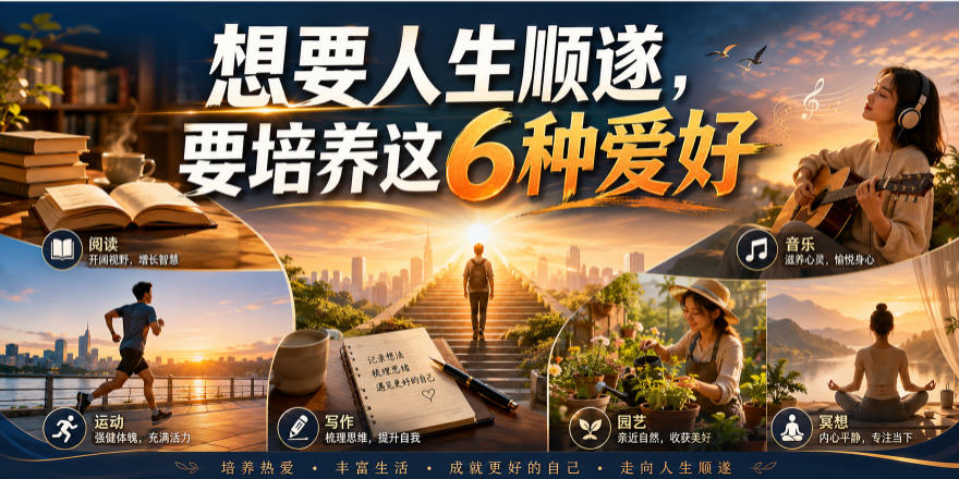 公众号付费文章：想要人生顺遂，要培养这6种爱好-智点网