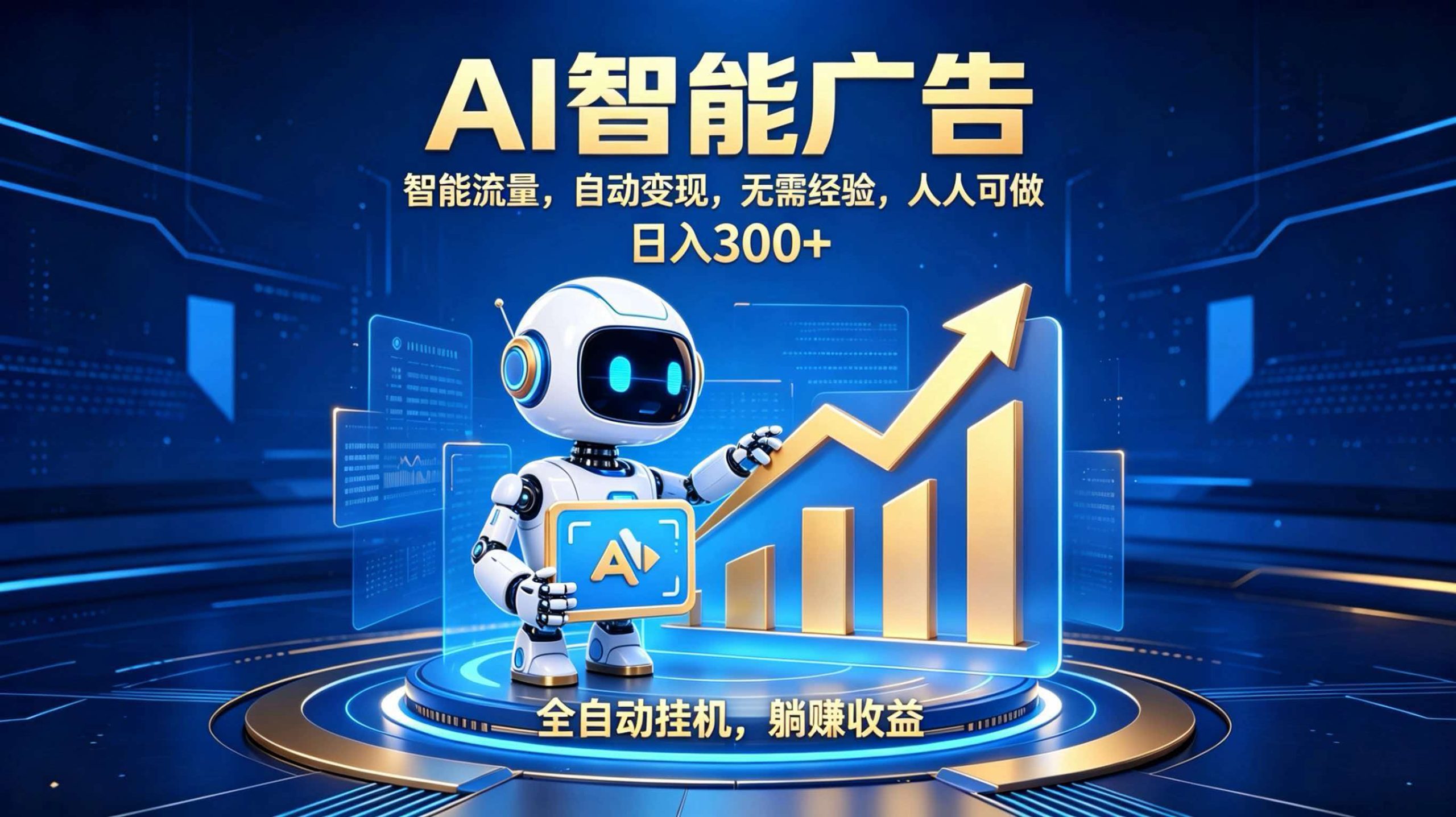 轻资产新赛道，全自动AI广告，打造持续收益-智点网