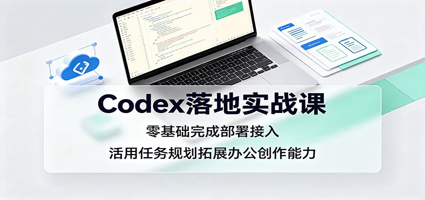 Codex落地实战课：零基础完成部署接入，活用任务规划拓展办公创作能力-智点网