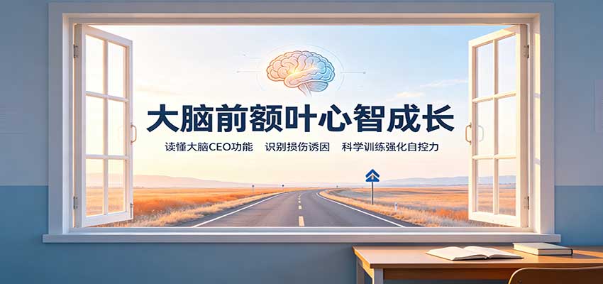大脑前额叶心智成长：读懂大脑CEO功能，识别损伤诱因，科学训练强化自控力-智点网