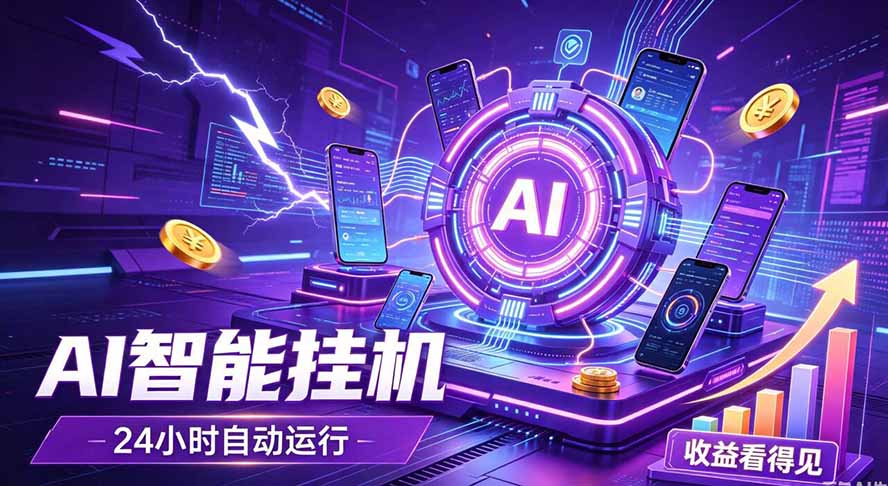 AI智能广告挂机，躺赚新模式 设备托管运行，解放双手持续变现-智点网