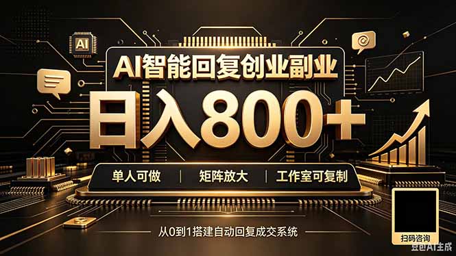 全自动AI挂机创业｜个人副业→工作室全链路扶持-智点网