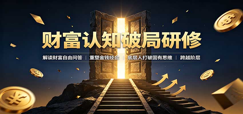 财富认知破局研修：解读”孙割”，重塑金钱观念，底层人打破固有思维跨越阶层-智点网