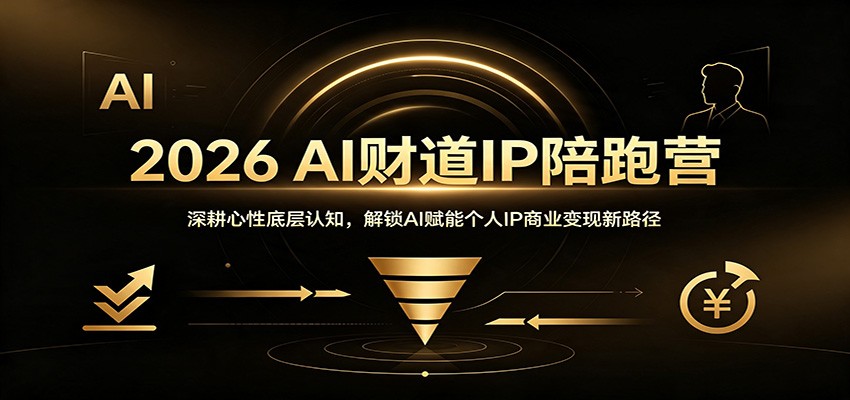2026 AI财道IP陪跑营：深耕心性底层认知，解锁AI赋能个人IP商业变现新路径-智点网