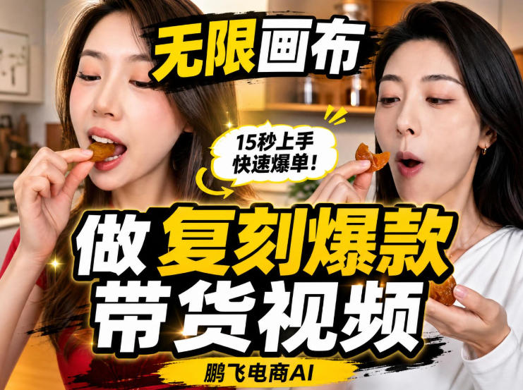 无限画布实操教程，搭一个炸裂级黑科技工作流——一键复刻爆款带货视频-智点网
