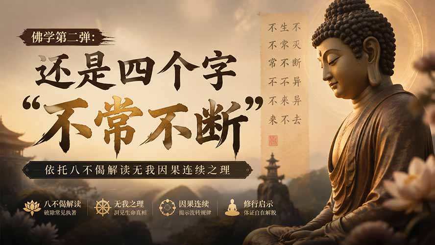 付费文章：佛学第二弹：还是四个字“不常不断”依托八不偈解读无我因果连续之理-智点网