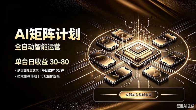 AI智能对话，矩阵规模化创业，全程技术扶持，长久稳定，日入800+-智点网