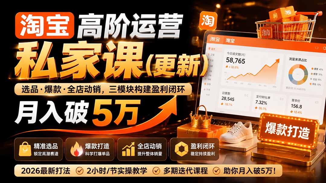 淘宝高阶运营私家课(更新26年-智点网