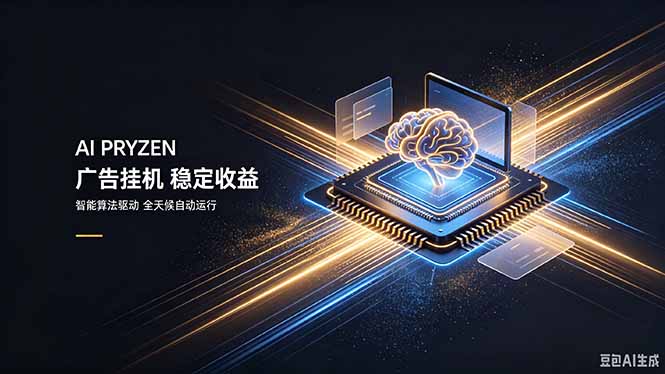 AI Pryzen 广告挂机｜24小时自动跑，日入300-500，新手零门槛-智点网
