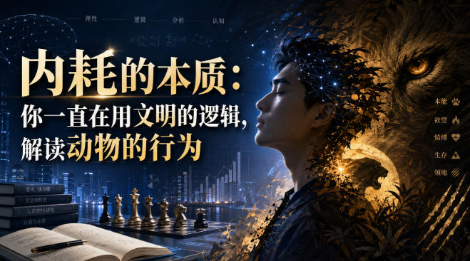 付费文章：内耗的本质：你一直在用文明的逻辑，解读动物的行为-智点网