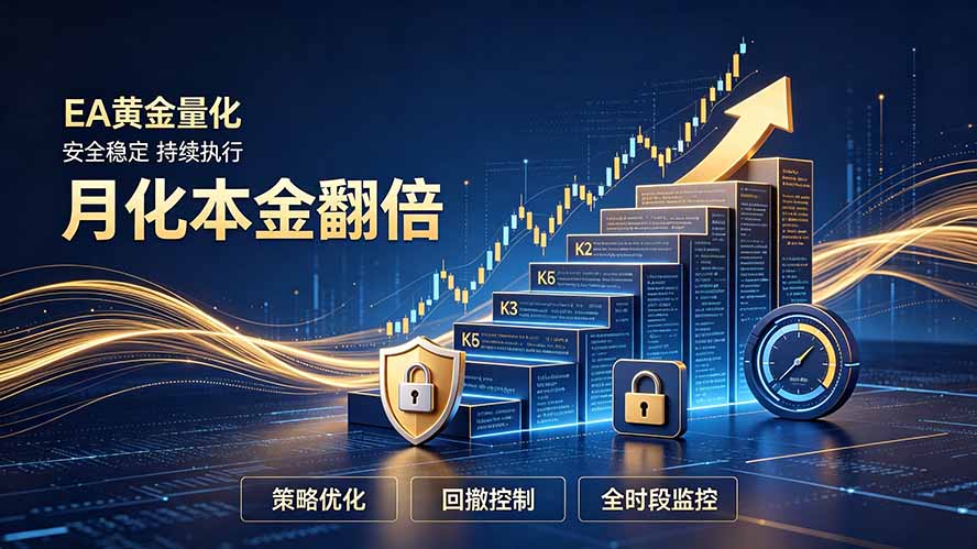 全新EA量化打法，月化本金翻倍的全新策略，安全稳定持续输出-智点网