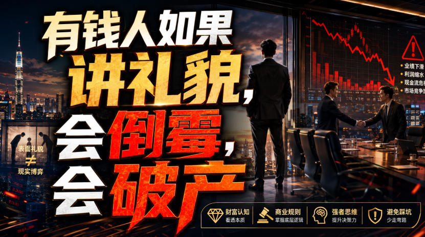 付费文章：有钱人如果讲礼貌，会倒霉，会破产-智点网