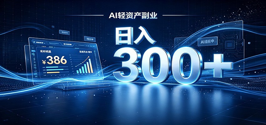 2026 AI轻资产风口，Token中转站小白可入局，日入300+-智点网