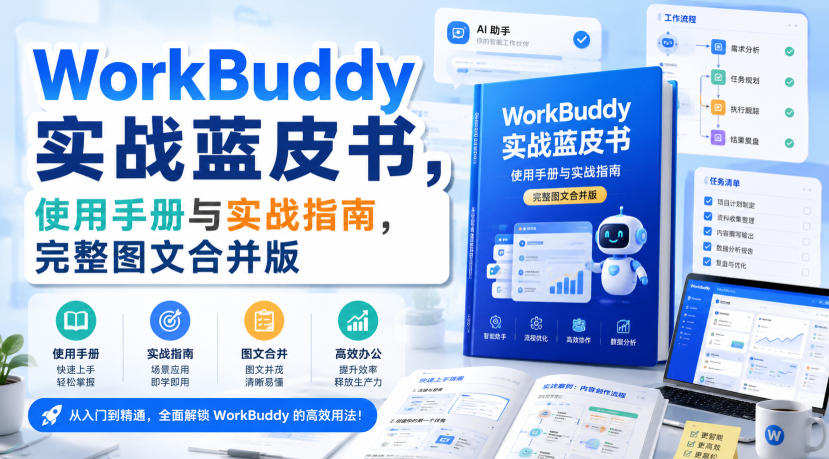 WorkBuddy实战蓝皮书，使用手册与实战指南，完整图文合并版-智点网