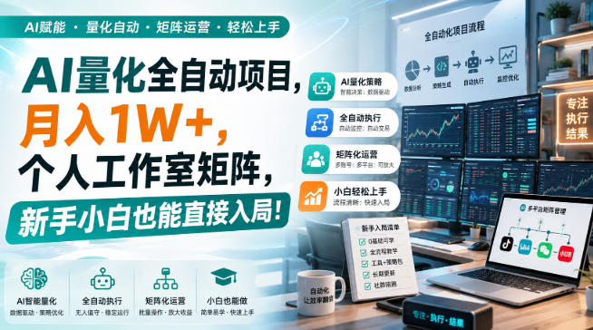 AI黄金量化玩法，新手低成本入局的最佳跳板，月收益轻松万元！-智点网