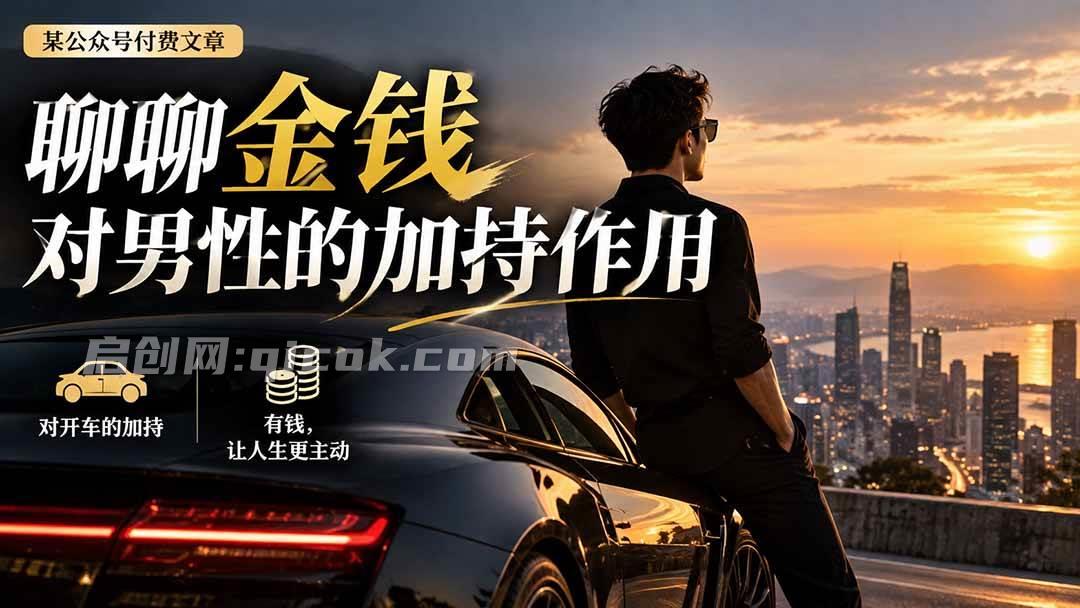 （20627期）【无水印】某公众号付费文章：聊聊金钱对男性的加持作用-智点网