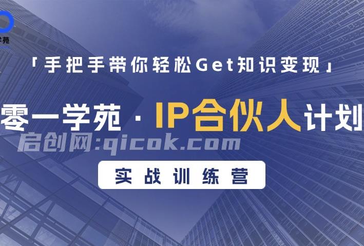 零一学苑·IP合伙人计划实战训练营(价值3980元)-智点网