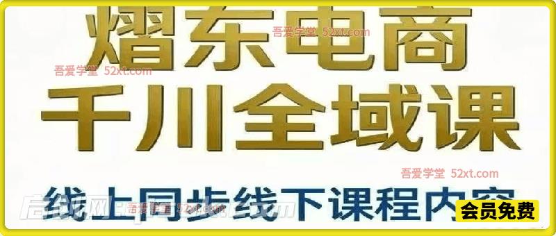 熠东电商千川全域课｜4 天线下同步线上实战课，吃透高投产打法，精通追投计划实现流量高效放大-智点网