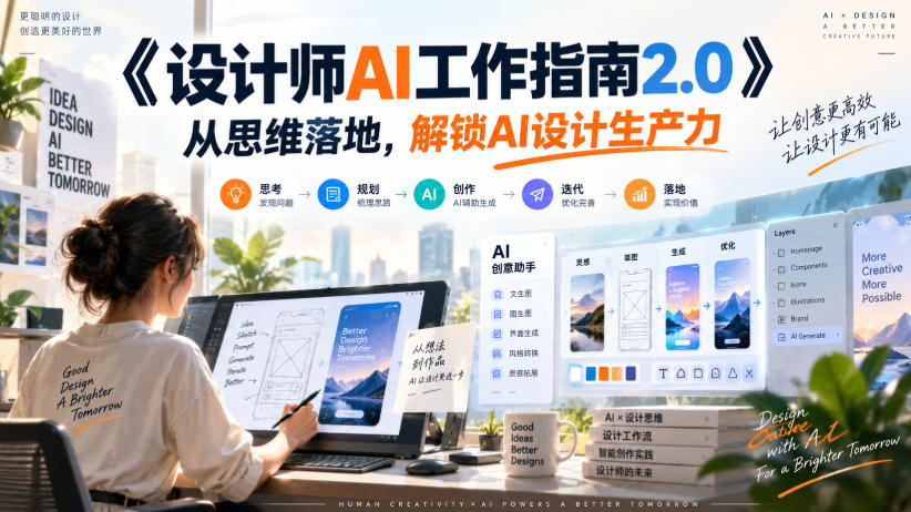 《设计师AI工作指南2.0》从思维落地-无水印，解锁AI设计生产力-智点网