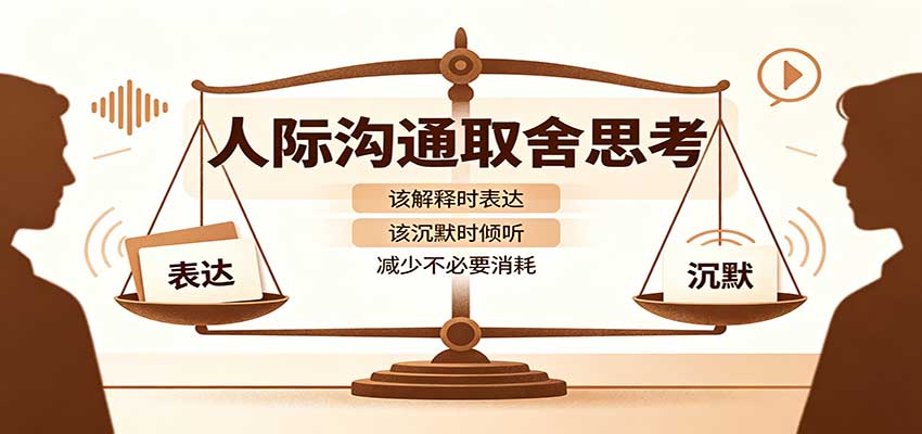 人际沟通取舍思考：分清解释与沉默边界，拿捏职场生活沟通分寸减少情绪内耗-智点网
