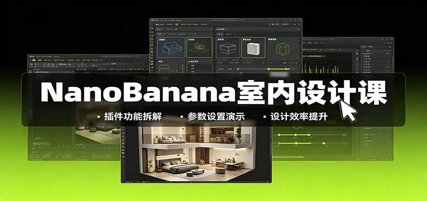 NanoBanana室内设计课：无限画布配置，插件实操，生图改图视频制作-智点网