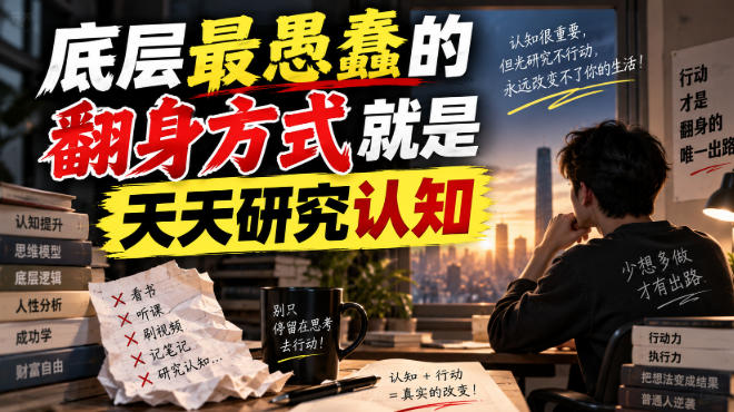 付费文章：底层最愚蠢的翻身方式就是天天研究认知-智点网