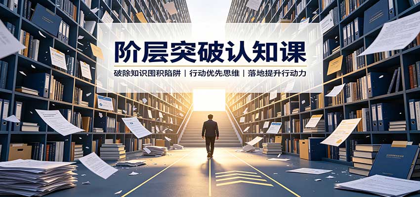 阶层突破认知课：破除知识囤积陷阱，行动优先思维，落地提升行动力-智点网