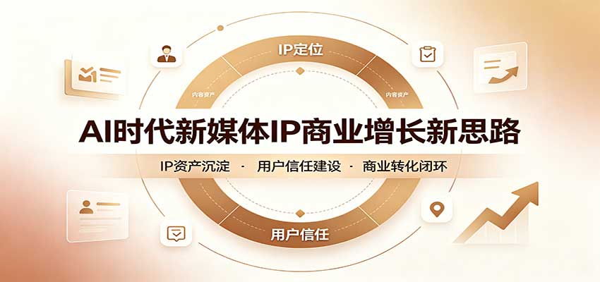 AI时代新媒体IP商业增长新思路：摒弃复杂运营套路，用极简思维打通获客路径-智点网