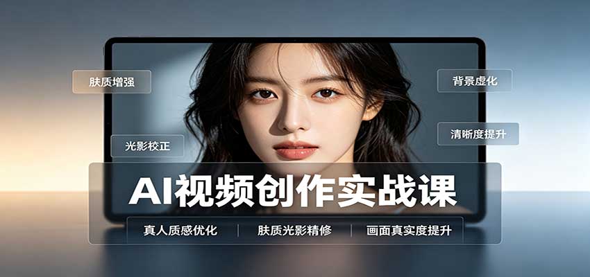 AI视频创作实战课：人物面部情绪调试，真人质感优化，提示词模板与变现方向-智点网