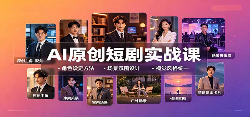 AI原创短剧实战课:从零搭建短剧创作全流程,批量产出可上线剧本-智点网