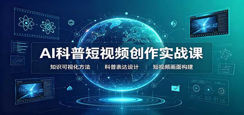 AI科普短视频创作实战课：配套要点文档，文案与视频提示词模板教学-智点网