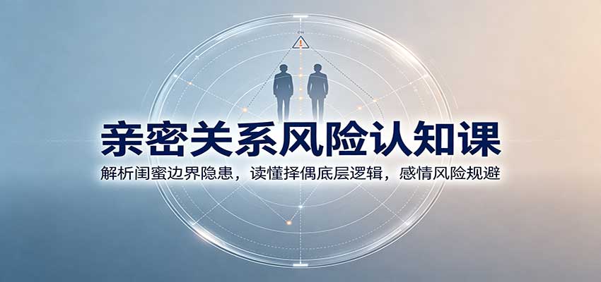 亲密关系风险认知课：解析闺蜜边界隐患，读懂择偶底层逻辑，感情风险规避-智点网