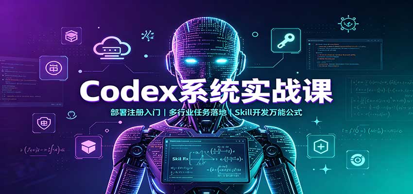 Codex系统实战课：部署注册入门，多行业任务落地，Skill开发万能公式-智点网