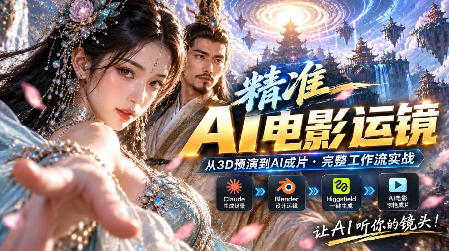 AI视频终于能精准运镜了！Claude+Blender+Higgsfield免费插件实测-智点网