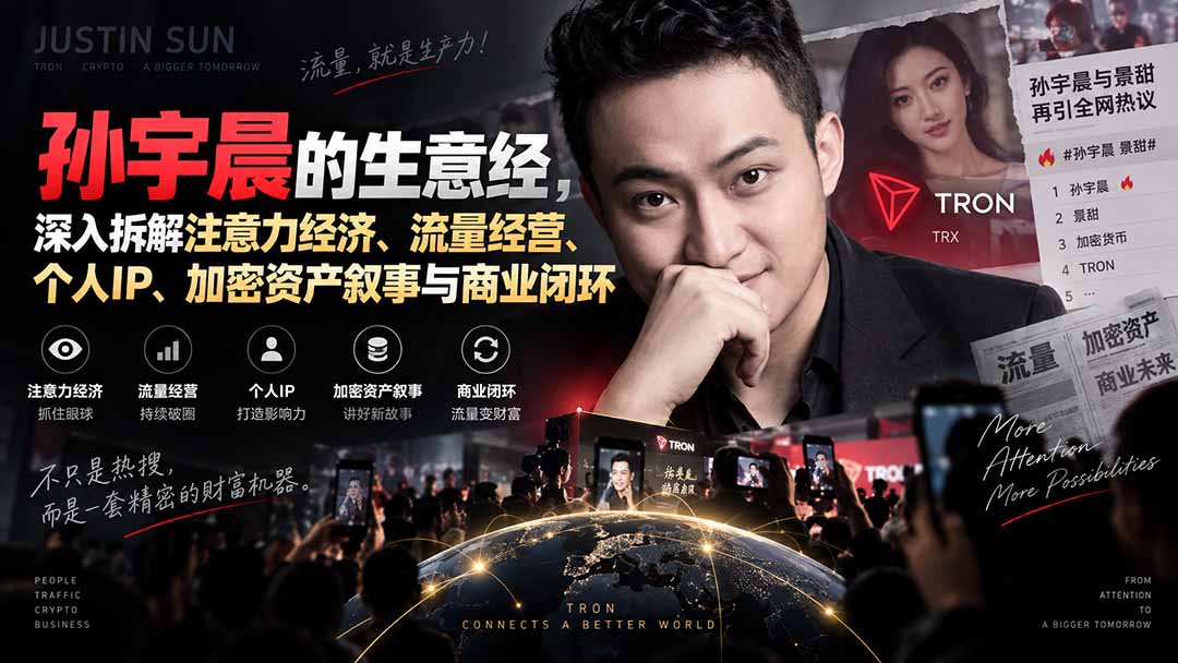 某星球精华文章——孙宇晨的生意经，深入拆解注意力经济、流量经营、个人IP、加密资产叙事与商业闭环-智点网