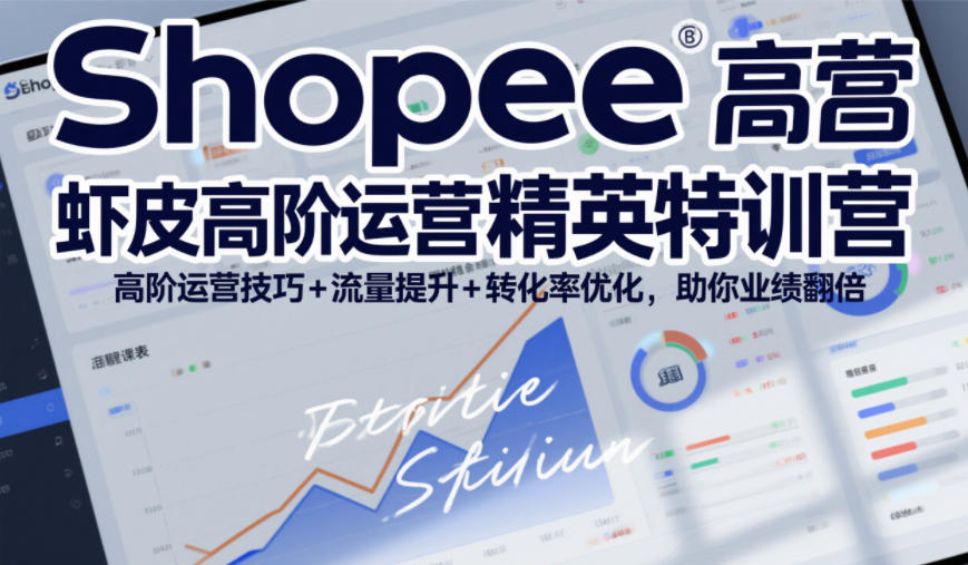 Shopee虾皮高阶运营精英特训营，高阶运营技巧+流量提升+转化率优化，助你业绩翻倍(更新26年9月)-智点网