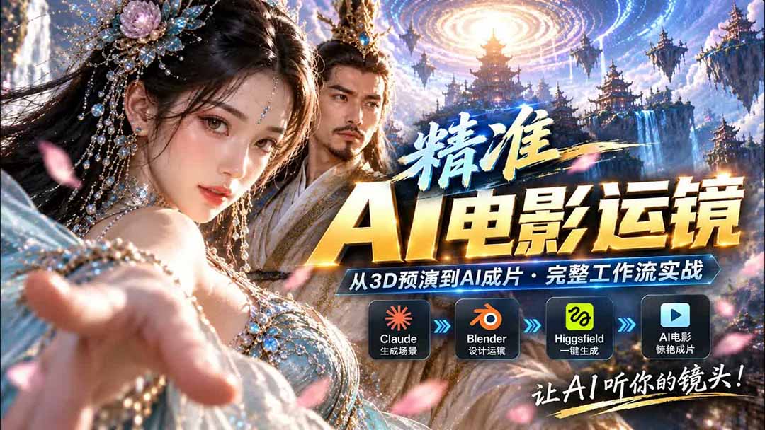 AI视频终于能精准运镜了！Claude + Blender + Higgsfield 免费插件实测-智点网