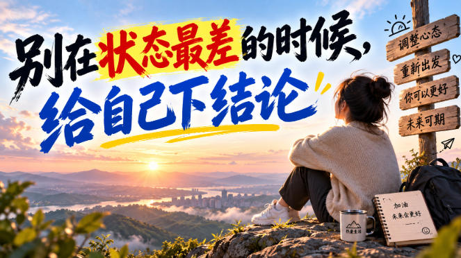 某公众号付费文章：别在状态最差的时候，给自己下结论-智点网