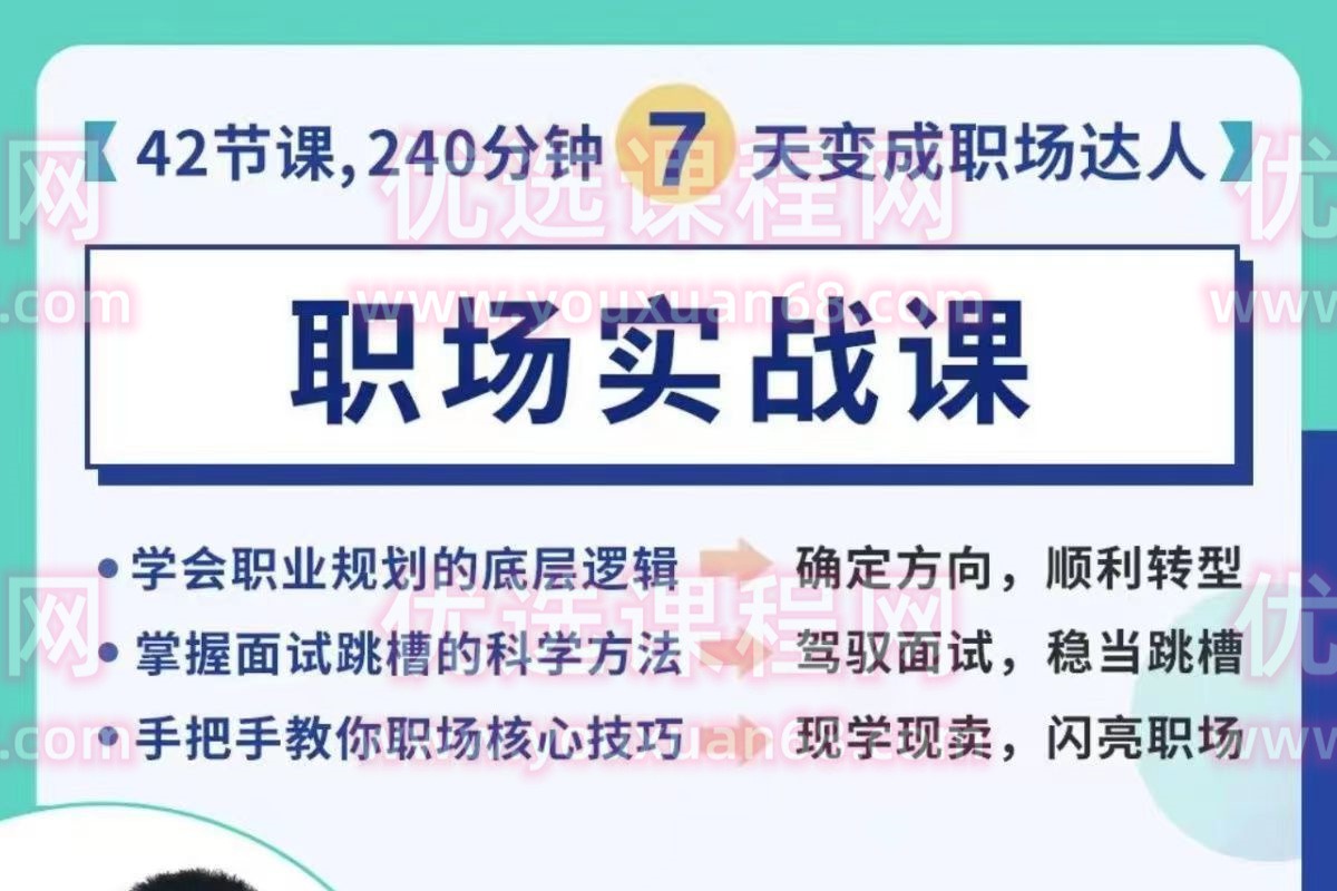 潘有义职场实战课7天变身职场达人- 教你上班的课-职场生存-智点网