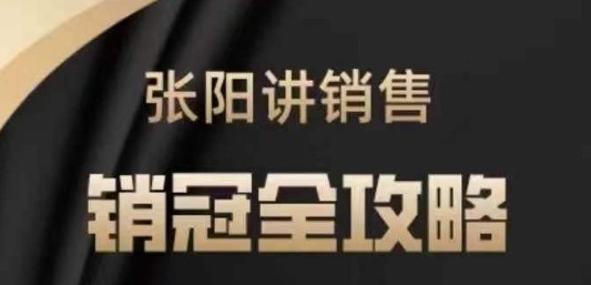 张阳讲销售实战训练营,案例实战训练,销冠全攻略-销售技巧
