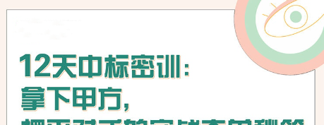 【张金洋】12天中标密训—拿下大单,摆平对手的实战夺单秘笈-销售技巧-智点网