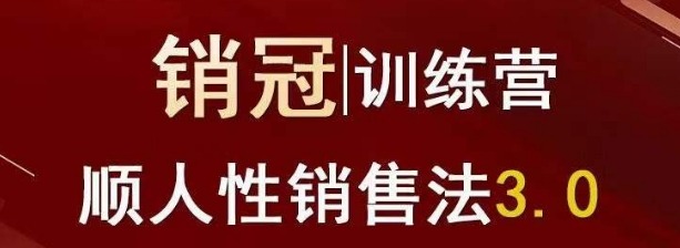 爆款!销冠训练营3.0之顺人性销售法,全方位解决销售难题、可落地、可执行、有结果-销售技巧