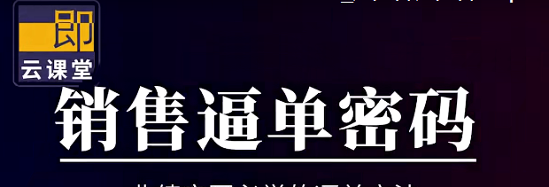 小伟老师《销售逼单宝典》业绩突围必学的逼单方法-销售技巧-智点网